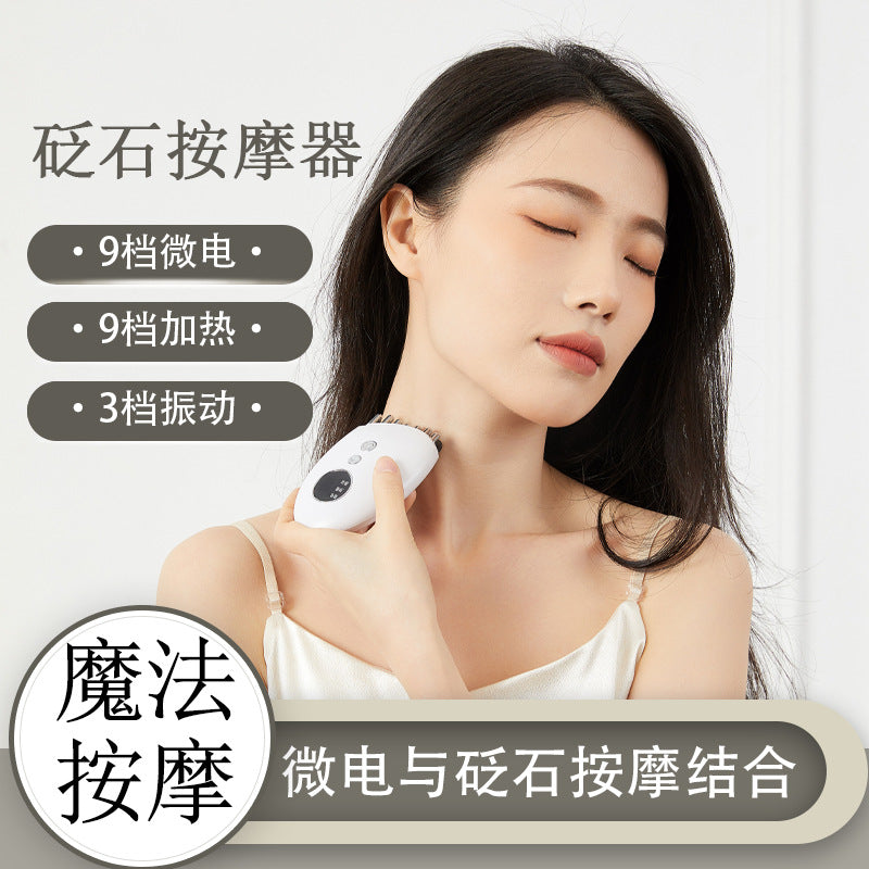 Electric Gua Sha Facial Massager Microcurrent Scraping Plate for Face Lifting and Meridian Brushing