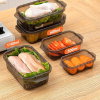Stackable Food Storage Containers for Refrigerator, Airtight & Odor-Proof, Kitchen Food Grade Organizers