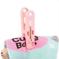Multifunctional Windproof Laundry Clips for Clothes, Socks, and Underwear - Durable Plastic Drying Pegs