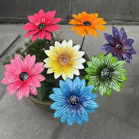 7-Piece Iron Art Garden Wall Decor Set for Fence and Yard Decoration
