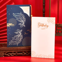 Customizable Birthday & Mid-Autumn Festival Greeting Cards for Employees, Business & Holiday Blessings, Handwritten Thank You Cards