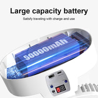 Portable USB Desk Fan with Remote Control and Solar Charging Options
