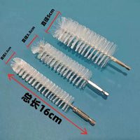Round Plastic Bristle Pipe Cleaning Brush Head for Electric Drills