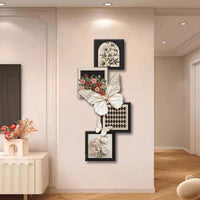 French Vintage Butterfly Wall Art for Bedroom Living Room Decor