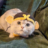 Pet Cat Dog Knitted Hat Headwear Funny Costume Accessory