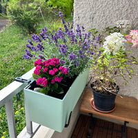 Adjustable Balcony Hanging Planter Rack Hook for Flower Pots Outdoor Window Sill Iron Shelf