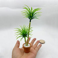 Dollhouse Miniature Dragon Blood Tree Potted Plant