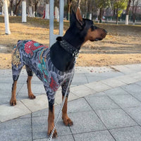 Pet Tattoo Print Breathable Four-Legged Anti-Shedding Dog Jumpsuit