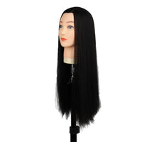 Hairdressing Mannequin Head for Styling Practice with Japanese Silk Hair
