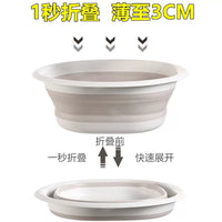 Thickened Foldable Portable Wash Basin for Travel, Baby, Foot Soaking, or Dormitory Use