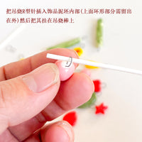 Ceramic Firing R-Type Hanging Needles for DIY Jewelry & Ornaments, Tungsten Wire High-Temperature Hooks