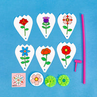 Kids' DIY Cartoon Pinwheel Painting Kit - Creative Graffiti Hand-Painted Paper Windmill for Children