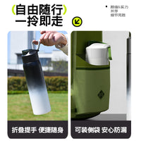 Insulated Water Bottle for Students, Large Capacity Thermal Flask with One-Touch Lid and Filter, Stainless Steel
