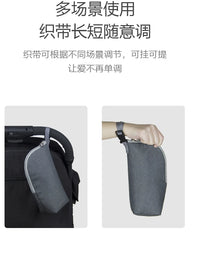 Vironicr Portable Insulated Baby Bottle Bag, Waterproof Milk Warmer Tote for Travel