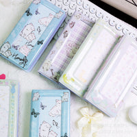 Cartoon Animal 4-Grid Photo Card Holder for K-Pop Photocards and Collectibles
