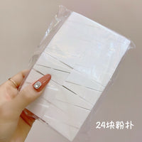 24-Cut Triangular Makeup Sponge Puffs for Foundation and BB Cream Application