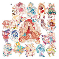 Anime Girl Sticker Set for Journals and Scrapbooks, Cute Dreamy Loli INS Style Decorative Stickers