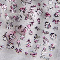 Cyansea Halloween Cute Ghost Bat Nail Art Stickers DIY Decoration