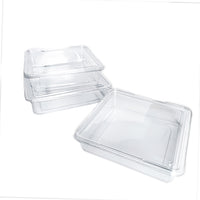 Thermoformed PET Clear Blister Packaging Trays with Lids for Food Storage