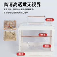 Large Horizontal Wire Bird Cage for Parrots and Breeding