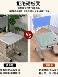 Student Memory Foam Seat Cushion for Classroom Chairs, Non-Slip Breathable Chair Pad for Long Sitting
