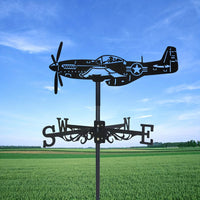 Weather Vane Rooftop Garden Indicator Wind Direction Decor Silhouette Iron Art Craft