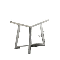 Industrial Stainless Steel Dining Table for Cafes and Restaurants, V-Leg Design