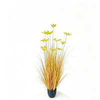 Artificial Autumn Reed and Foxtail Grass Potted Plants for Indoor Outdoor Decor