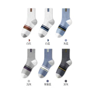 Men's Mid-Calf Cotton Socks, Thickened Warm Breathable Sports Socks