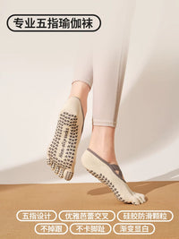 Women's Non-Slip Yoga Pilates Five-Toe Socks Thin Summer Indoor Training Split-Toe Socks