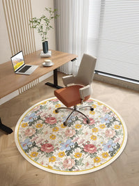 Round PVC Chair Mat for Office Desk Dressing Table Rolling Chairs, Anti-Slip Floor Protector