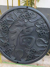 Chinese Octagonal Hollow Wall Decor Outdoor 3D Relief Art