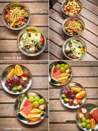 Komandou Stainless Steel Picnic Plate Set for Outdoor Camping
