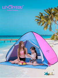 Automatic Pop-Up Beach Tent UV Protection Portable Sun Shelter for Outdoor Fishing Camping