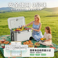 Outdoor Rolling Cooler Ice Chest with Wheels and Handle for Commercial Use