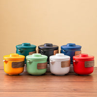 Portable Travel Tea Set with Teapot and Cups for Outdoor Camping and Travel