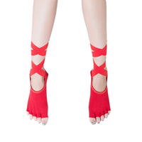 Yoga Toe Socks with Straps Non-Slip for Pilates Barre Dance