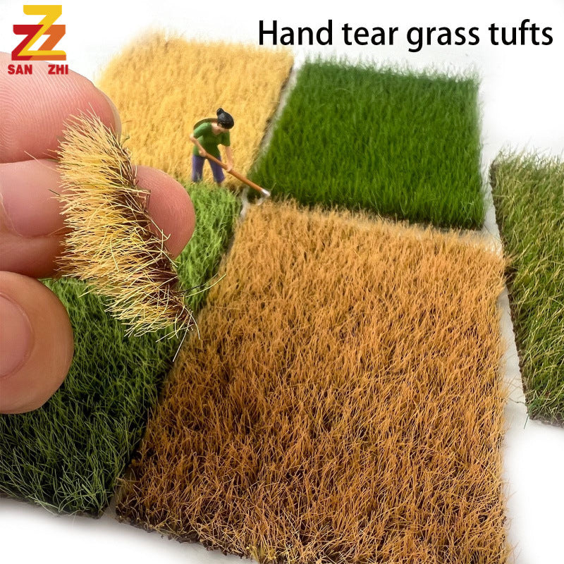 Self-Adhesive Static Grass Tufts for Dioramas and Dollhouse Landscaping