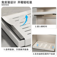 Retractable Under-Sink Cabinet Organizer Pull-Out Storage Rack for Kitchen