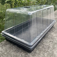 Mini Greenhouse Humidity Domes for Seedling Trays, Clear Plastic Plant Germination Covers