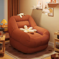 Tatami Lazy Sofa with Footrest, Single Lounge Chair for Bedroom Living Room Balcony