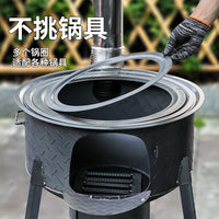 Portable Outdoor Wood Burning Stove for Camping and Home Use