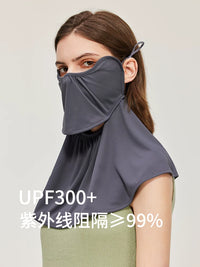 UVBANANA Full Face UV Protection Sun Mask for Women, Breathable Summer Neck Guard Sunscreen Veil