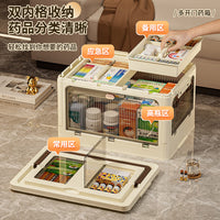 Multi-layer Dustproof Medicine Storage Box with Transparent Door and Portable Handle