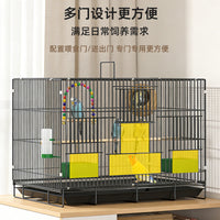 Portable Foldable Bird Cage for Parakeets Cockatiels Lovebirds Finches