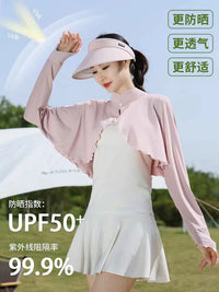 Women's UV Protection Ice Silk Sun Protection Shawl Cardigan for Summer