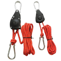 Reflective Guy Line Rope with Pulley Adjuster for Outdoor Camping Tents and Tarps