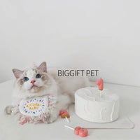 Pet Birthday Strawberry Donut Number Candle Set for Cats and Dogs, Cute Cartoon Cake Dessert Party Decoration