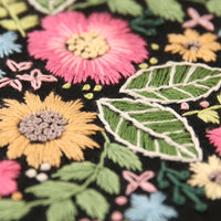 DIY Ribbon Embroidery Kit with Floral Patterns for Adults