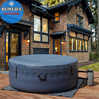 Inflatable Portable Hot Tub Spa with Heater and Jets for 6 People